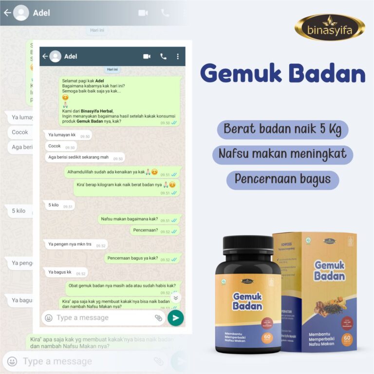 Testimoni Gemuk Badan - Adel