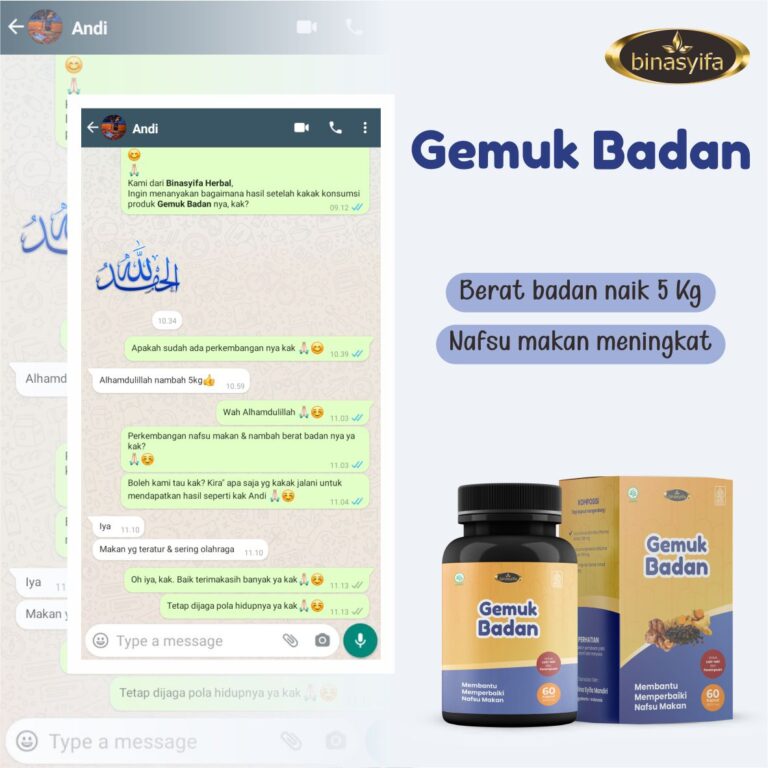 Testimoni Gemuk Badan - Andi